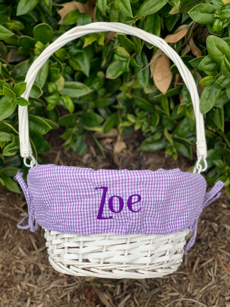 Easter Baskets with Monogrammed Liner - Premium Seasonal from Pat&