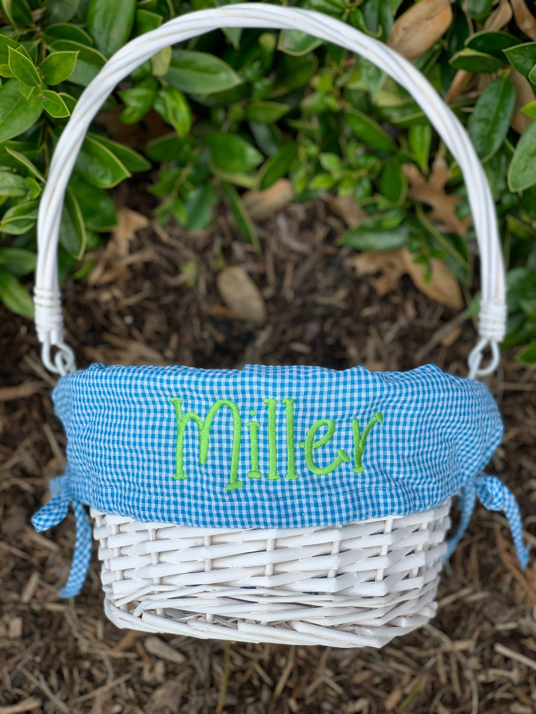 Easter Basket Liner Only with Monogram - Premium holiday from Burton and Burton - Just $19.95! Shop now at Pat's Monograms