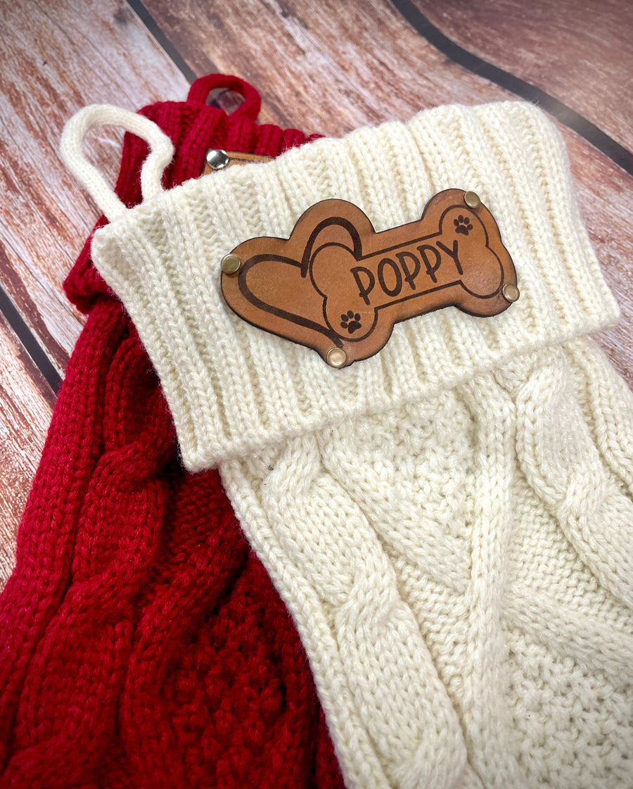 Personalized Dog Christmas Stocking - Premium holiday from Pat's Monograms - Just $28.95! Shop now at Pat's Monograms