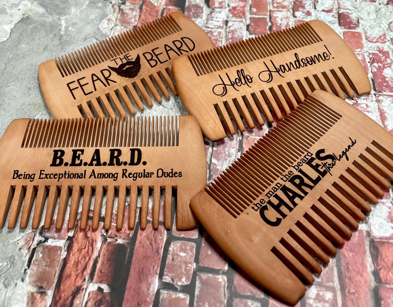 Wooden Beard Combs - Premium Combs & Brushes from Pat&