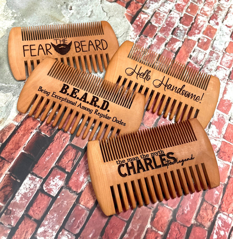 Wooden Beard Combs - Premium Combs & Brushes from Pat&