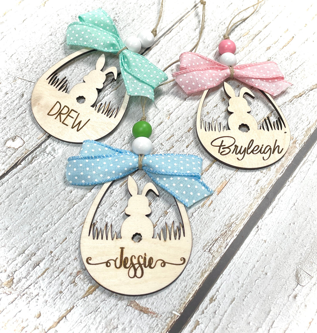 Personalized Easter Basket Tag - Premium easter basket tag from Pat's Monograms - Just $12.95! Shop now at Pat's Monograms