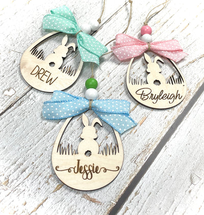 Personalized Easter Basket Tag - Premium easter basket tag from Pat's Monograms - Just $12.95! Shop now at Pat's Monograms