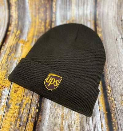 UPS - Beanie with Cuff - Premium  from Pat's Monograms - Just $17.50! Shop now at Pat's Monograms