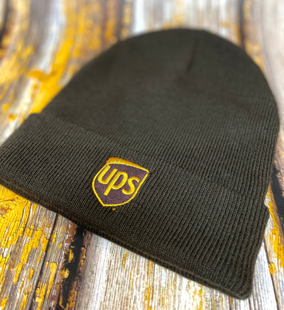 UPS - Beanie with Cuff - Premium  from Pat's Monograms - Just $15.00! Shop now at Pat's Monograms