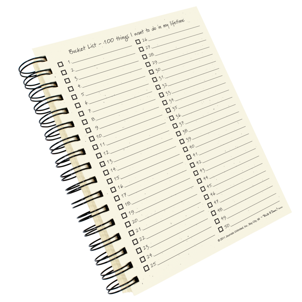 My Bucket List Journal - Premium Gifts from Journals Unlimited - Just $20.00! Shop now at Pat's Monograms