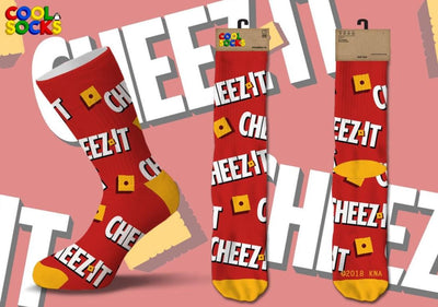 Keep it Cheezy Crew Sock - Premium Socks from Cool Socks - Just $9.95! Shop now at Pat's Monograms
