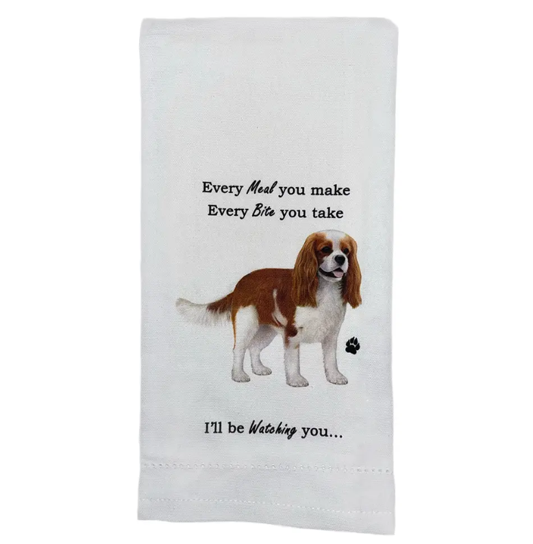 King Charles Cavalier Kitchen Towel - Premium Kitchen Towels from E&S Pets - Just $9.95! Shop now at Pat's Monograms
