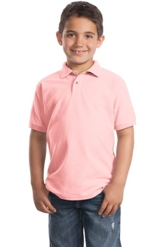 Veritas - Port Authority Unisex Youth Silk Touch Polo Y500 - Premium School Uniform from Pat's Monograms - Just $18.00! Shop now at Pat's Monograms