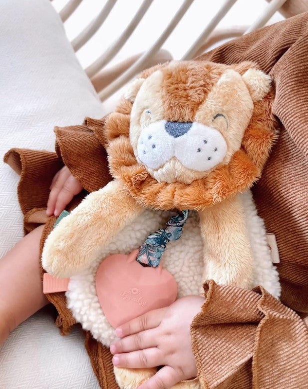 Itzy Ritzy - Itzy Lovey™ Buddy the Lion Plush with Silicone Teether Toy - Premium Baby Gift from Itzy Ritzy - Just $12.99! Shop now at Pat's Monograms