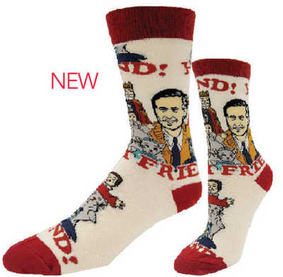 Hi Friend - Mr. Rogers Crew Socks - Premium Socks from Oooh Yeah Socks/Sock It Up/Oooh Geez Slippers - Just $9.95! Shop now at Pat's Monograms