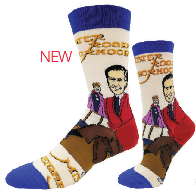 Mr. Rogers and Friday - Mr. Rogers Crew Socks - Premium Socks from Oooh Yeah Socks/Sock It Up/Oooh Geez Slippers - Just $9.95! Shop now at Pat's Monograms
