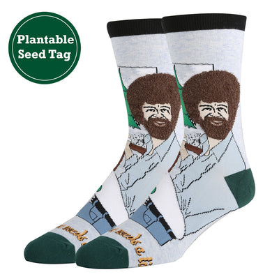 Hug a Trees - Bob Ross - Crew Socks - Premium Socks from Oooh Yeah Socks/Sock It Up/Oooh Geez Slippers - Just $9.95! Shop now at Pat's Monograms