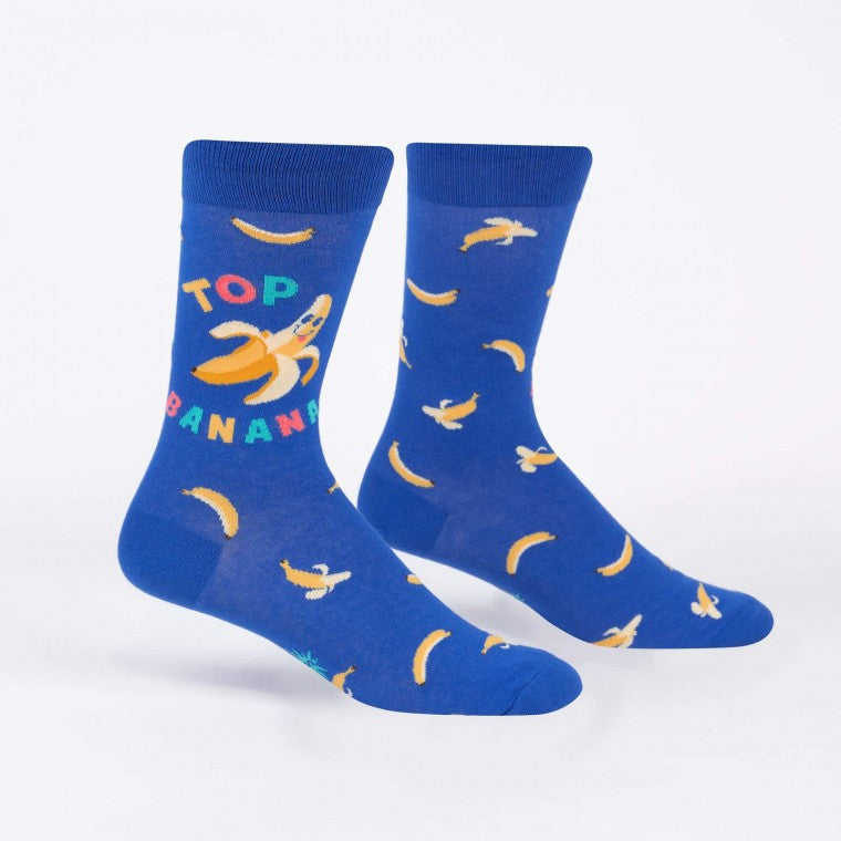 Top Banana Crew Socks - Premium Socks from Sock it to me - Just $9.95! Shop now at Pat's Monograms