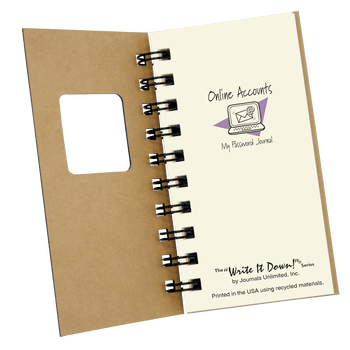Mini-Online Accounts, My Password Journal - Premium Gifts from Journals Unlimited - Just $7.00! Shop now at Pat's Monograms
