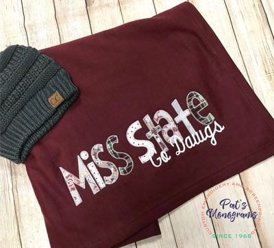 Collegiate Blankets - Game Day Throw - Premium blanket from Pat's Monograms - Just $45.00! Shop now at Pat's Monograms