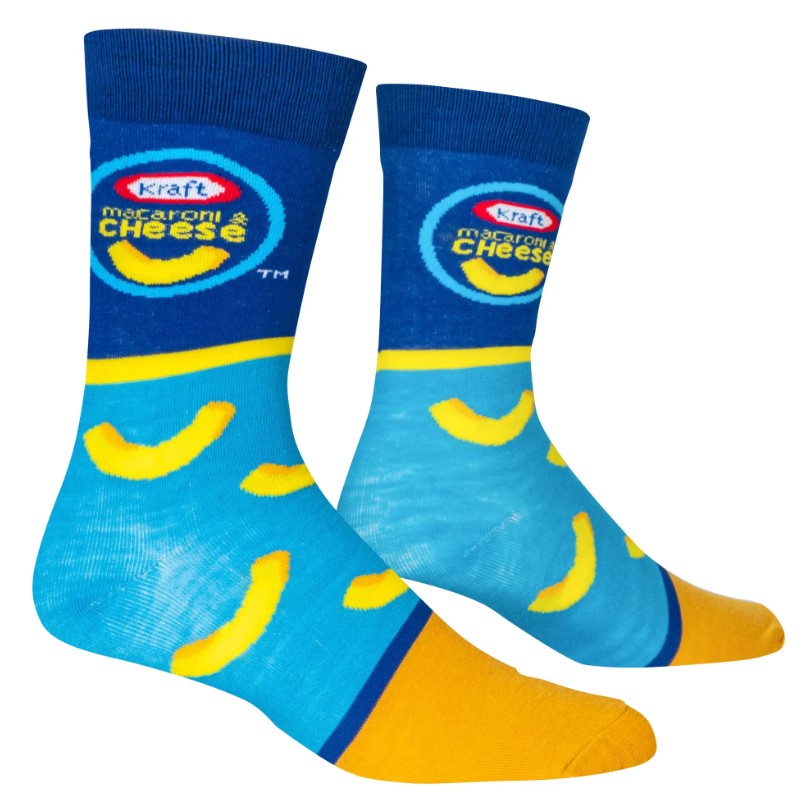 Kraft Macaroni & Cheese Crew Socks - Premium Socks from Crazy Socks - Just $7.0! Shop now at Pat's Monograms