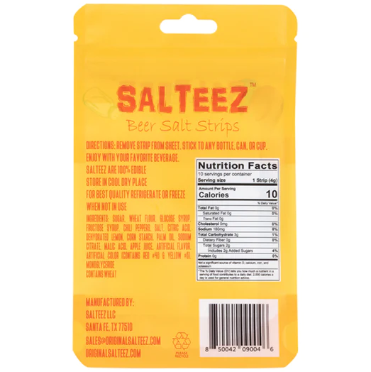 Salteez Beer Salt Strips - Premium  from salteez - Just $7.5! Shop now at Pat&