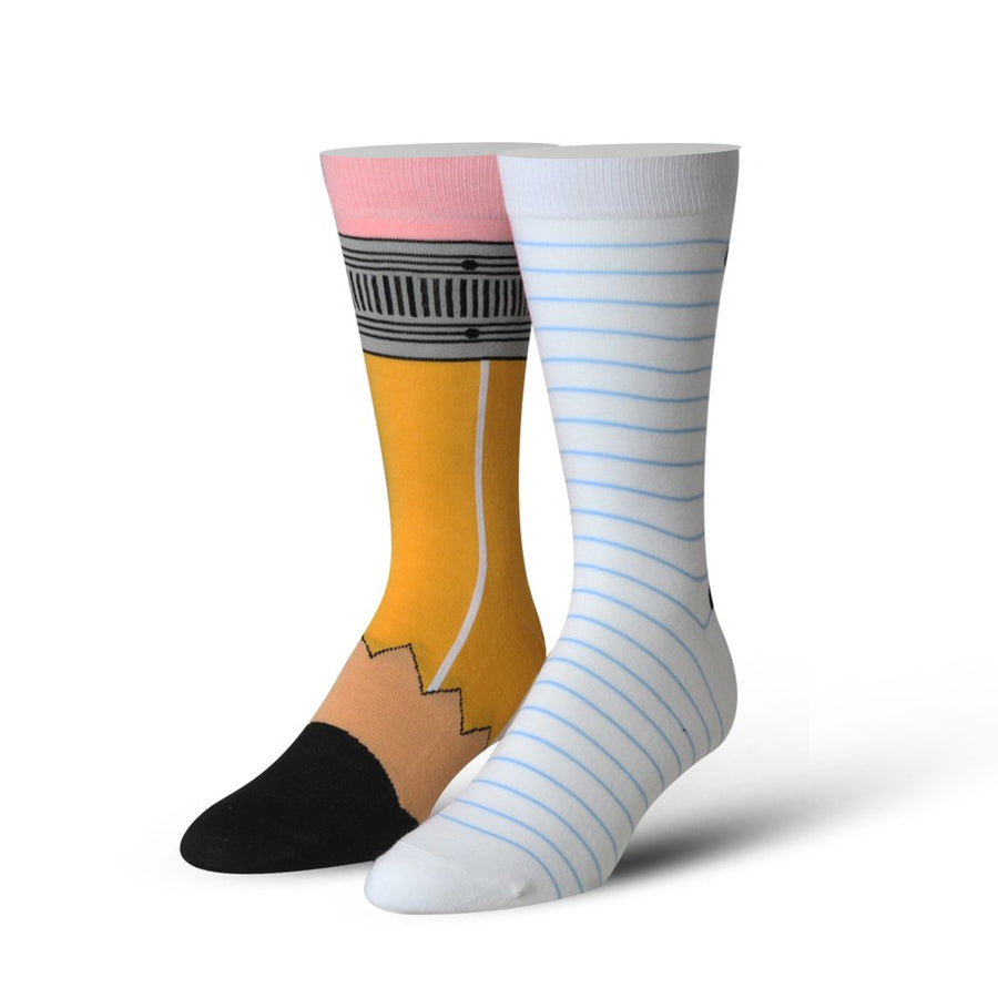 Pencil & Paper Socks - Premium Socks from Cool Socks - Just $10.95! Shop now at Pat's Monograms