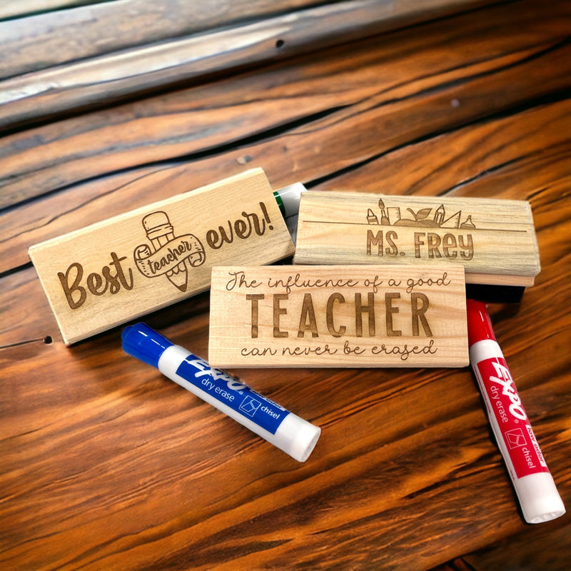 Personalized White Board Eraser, Chalkboard Eraser, Teacher Appreciation Gift, Personalized Gift - Premium  from Pat&