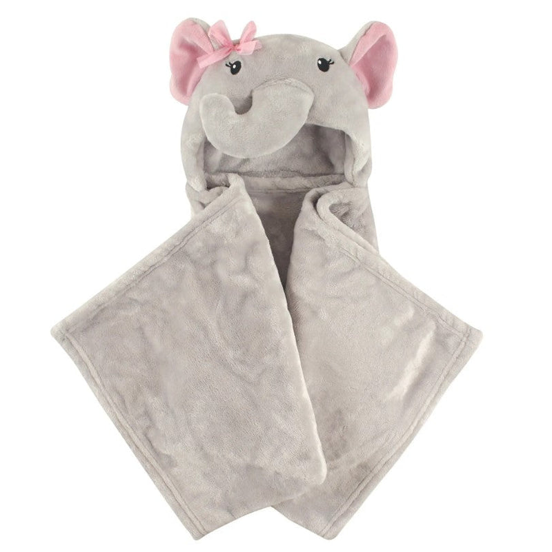 Hudson Baby Hooded Animal Face Plush Blanket, Pretty Elephant - Premium Baby Gift from BabyVision - Just $19.99! Shop now at Pat&