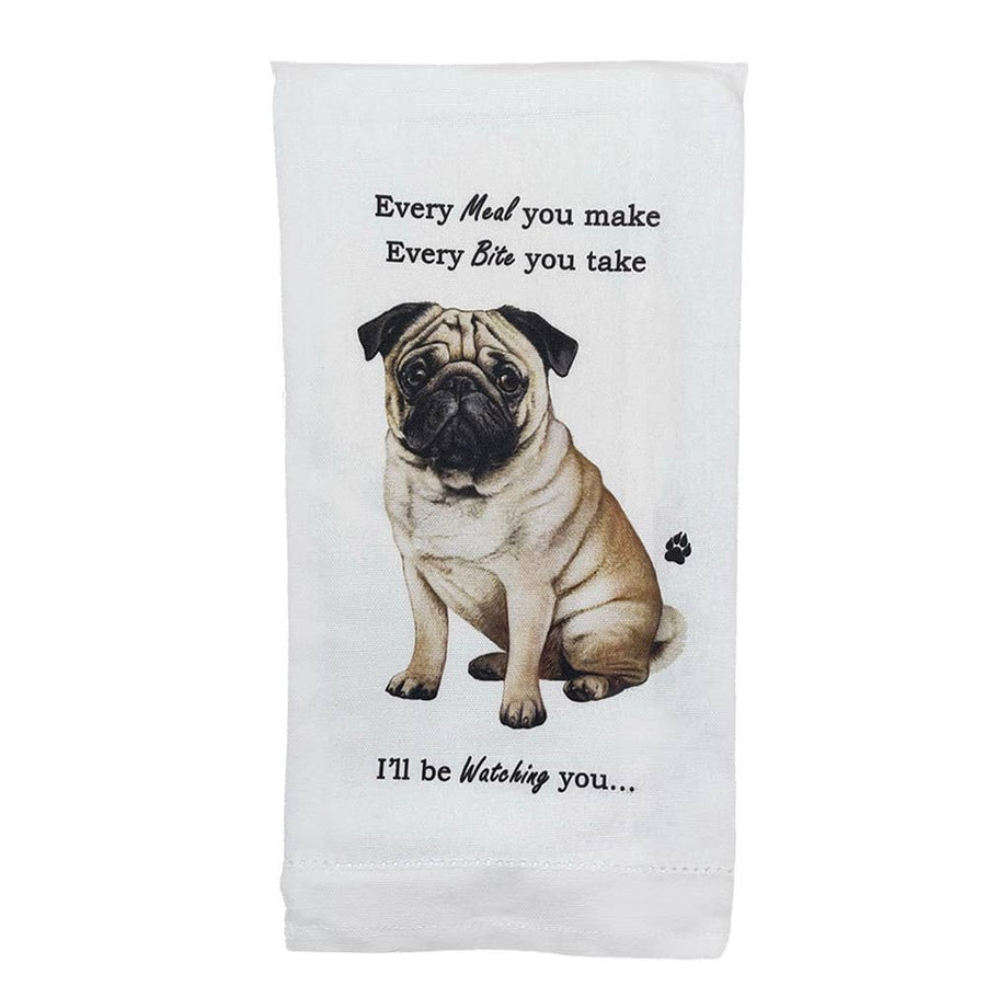 Pug Kitchen Towel - Premium Kitchen Towels from E&S Pets - Just $9.95! Shop now at Pat's Monograms