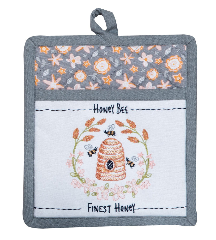 Finest Honey Embroidered Pocket Mitt - Premium oven mitt from Kay Dee Designs - Just $8.95! Shop now at Pat's Monograms