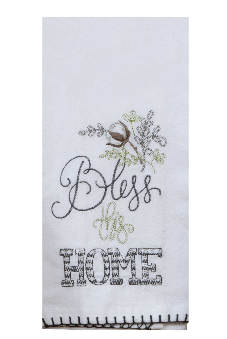 Bless This Home Flour Sack Towel - Premium Dish Towel from Kay Dee Designs - Just $8.95! Shop now at Pat's Monograms