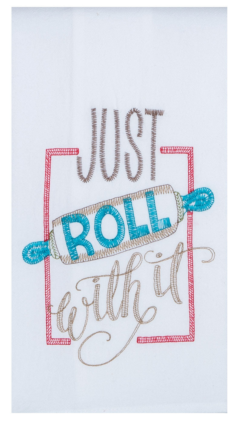 Just Roll With It Flour Sack Towel - Premium Dish Towel from Kay Dee Designs - Just $8.95! Shop now at Pat's Monograms