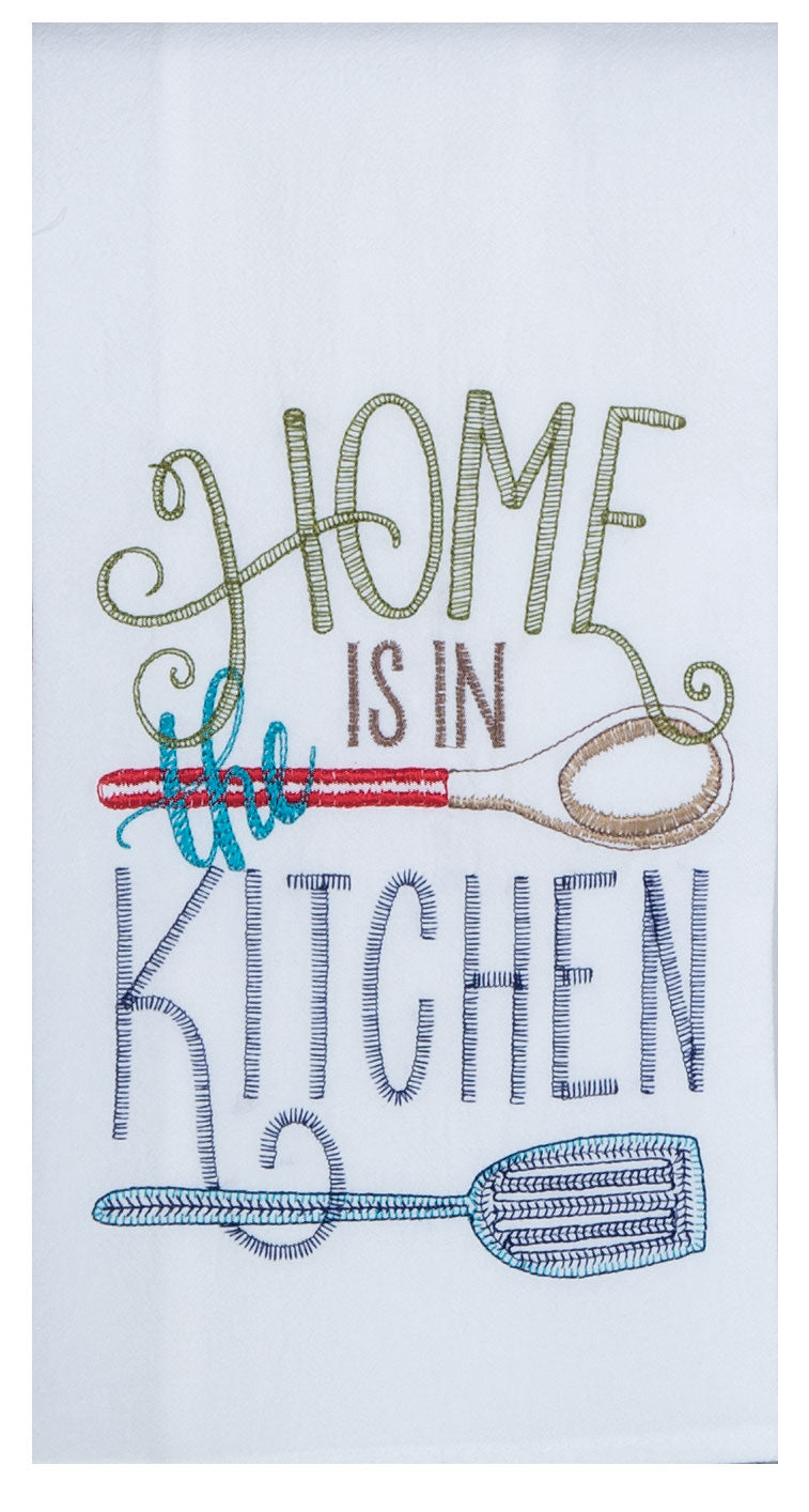 Home is in The Kitchen Flour Sack Towel - Premium Dish Towel from Kay Dee Designs - Just $8.95! Shop now at Pat's Monograms