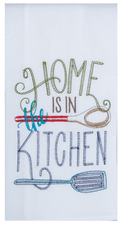 Home is in The Kitchen Flour Sack Towel - Premium Dish Towel from Kay Dee Designs - Just $8.95! Shop now at Pat's Monograms