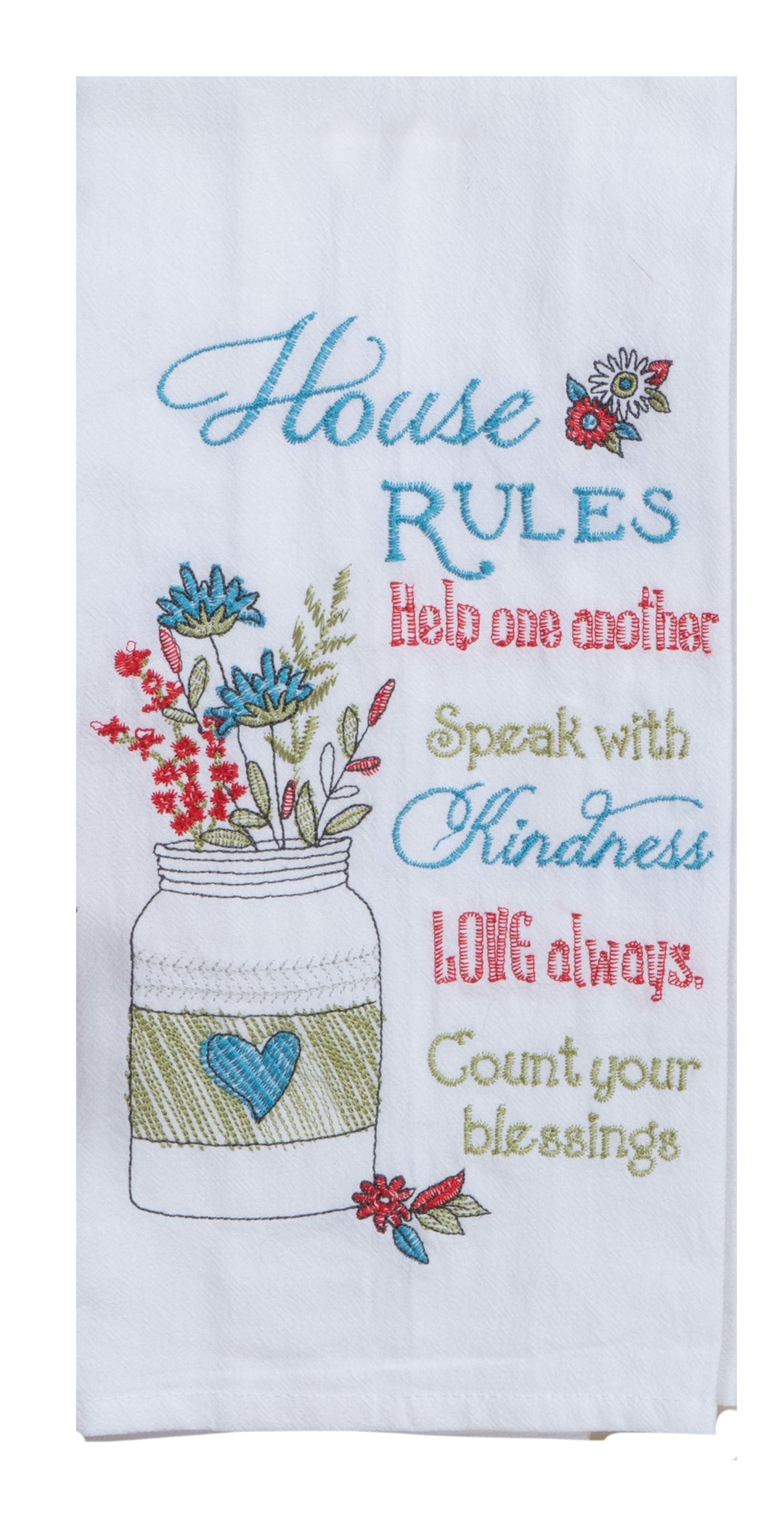 House Rules Flour Sack Towel - Premium Dish Towel from Kay Dee Designs - Just $8.95! Shop now at Pat's Monograms
