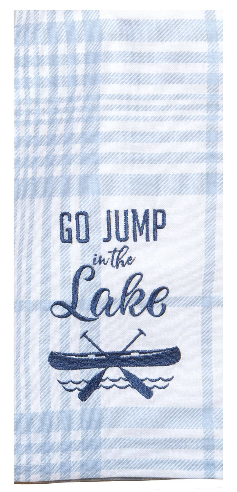 Jump in The Lake Embroidered Tea Towel - Premium Dish Towel from Kay Dee Designs - Just $8.95! Shop now at Pat&