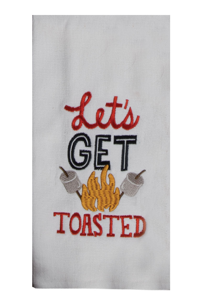Let's Get Toasted Dual Purpose Terry Towel - Premium Dish Towel from Kay Dee Designs - Just $8.95! Shop now at Pat's Monograms