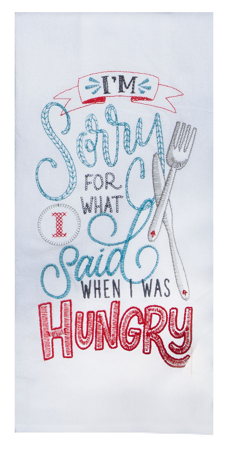 Hungry Flour Sack Towel - Premium Dish Towel from Kay Dee Designs - Just $8.95! Shop now at Pat's Monograms