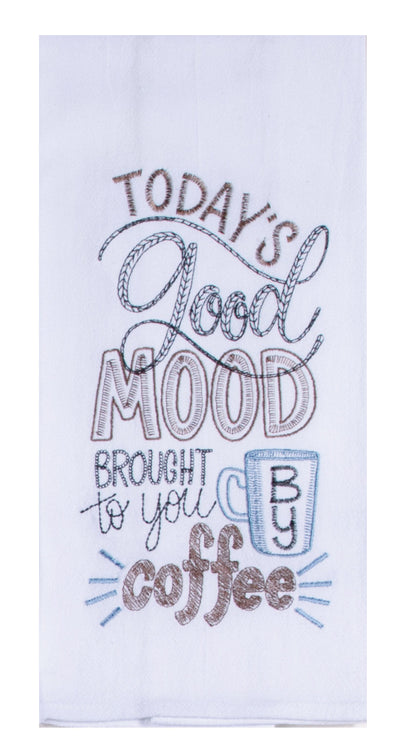 Good Mood Coffee Flour Sack Towel - Premium Dish Towel from Kay Dee Designs - Just $8.95! Shop now at Pat's Monograms