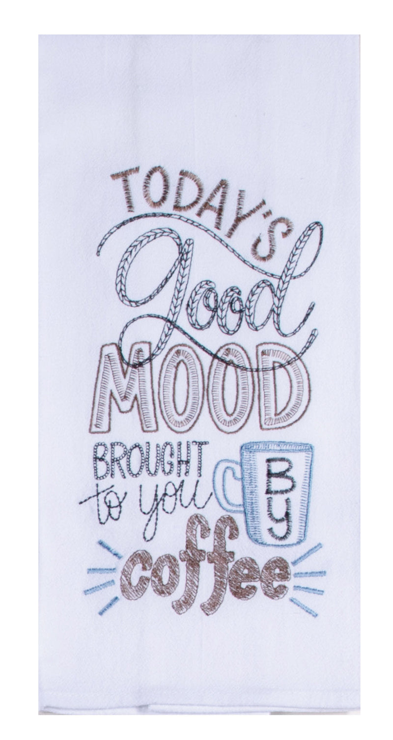 Good Mood Coffee Flour Sack Towel - Premium Dish Towel from Kay Dee Designs - Just $8.95! Shop now at Pat&