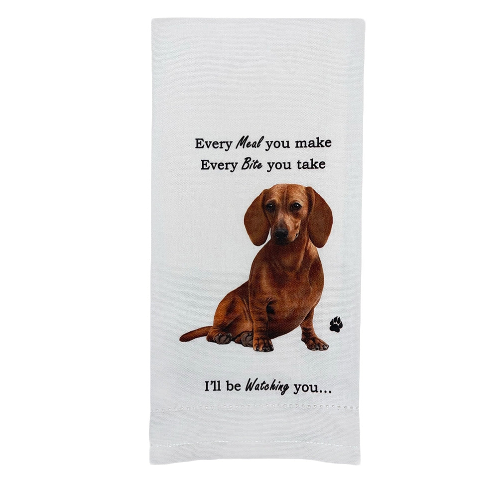 Dachshund Red Kitchen Towel - Premium Kitchen Towels from E&S Pets - Just $9.95! Shop now at Pat's Monograms