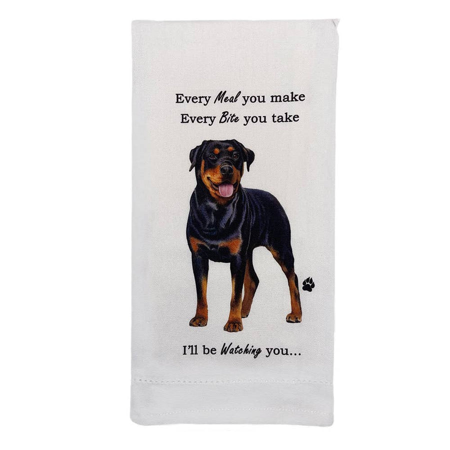 Rottweiler Kitchen Towel - Premium Kitchen Towels from E&S Pets - Just $9.95! Shop now at Pat's Monograms