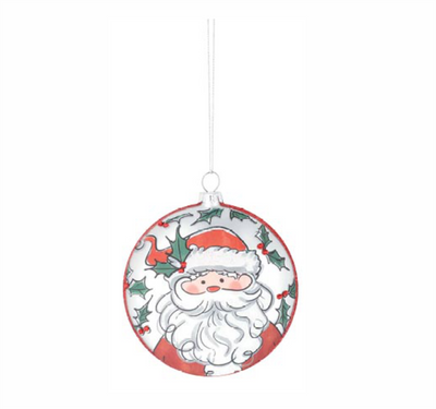 Glass Disc Ornament - Premium Ornament from Burton and Burton - Just $11.95! Shop now at Pat's Monograms