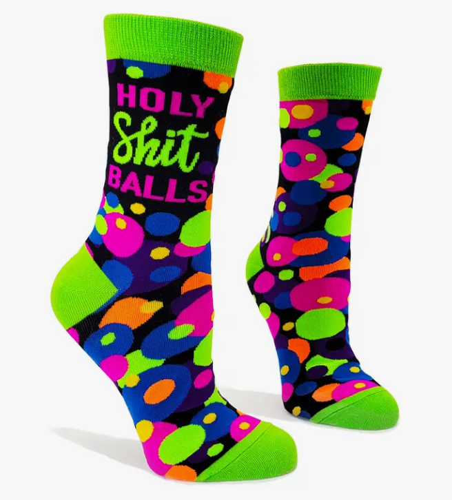 Holy Shit Balls Men's Novelty Crew Socks - Premium  from Fabdaz - Just $11.95! Shop now at Pat's Monograms
