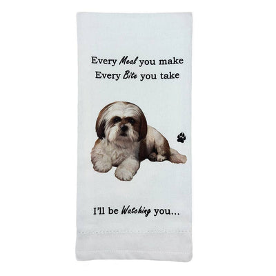 Shitzu Tan and White Kitchen Towel - Premium Kitchen Towels from E&S Pets - Just $9.95! Shop now at Pat's Monograms