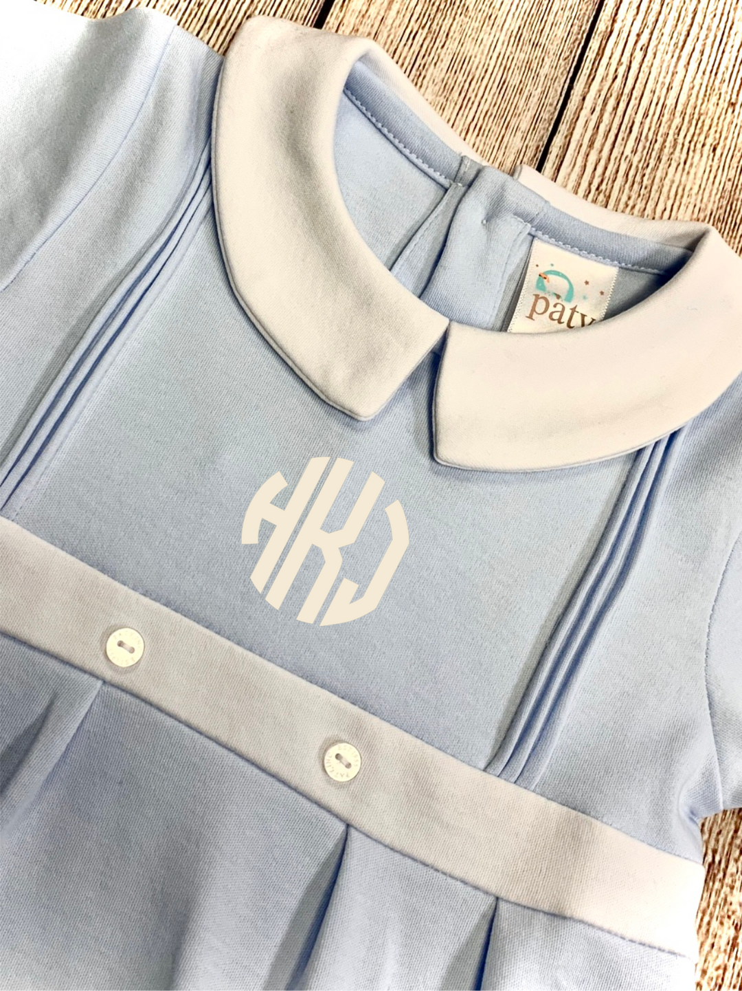 Paty Boy Blue Shortall - Premium Infant Wear from Paty INC. - Just $29.95! Shop now at Pat's Monograms