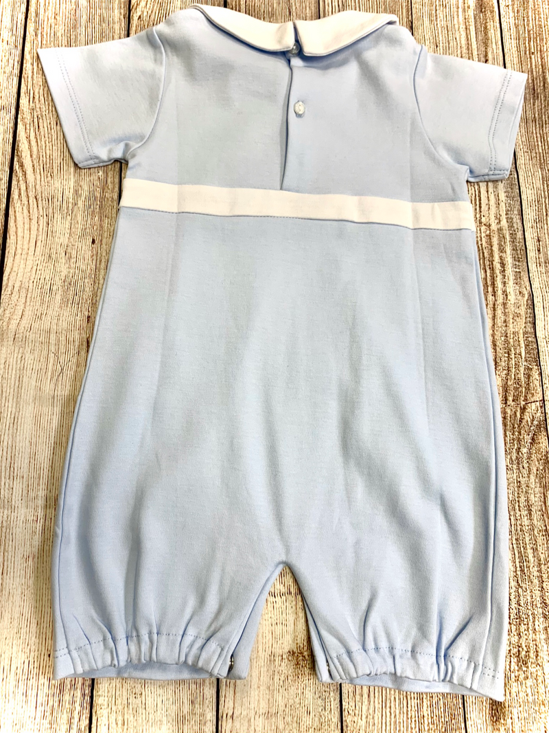Paty Boy Blue Shortall - Premium Infant Wear from Paty INC. - Just $29.95! Shop now at Pat&