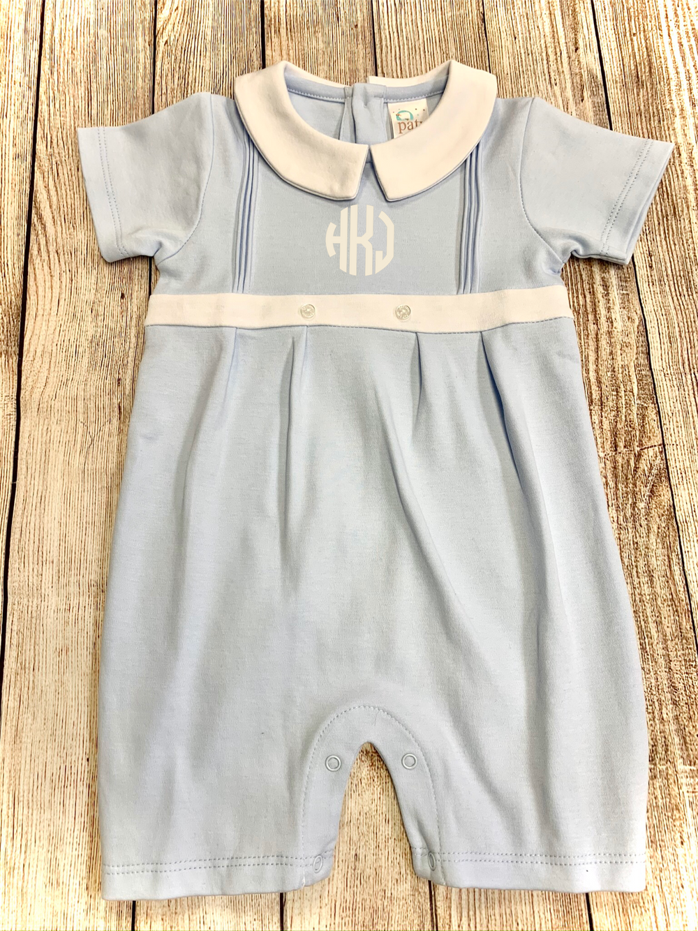 Paty Boy Blue Shortall - Premium Infant Wear from Paty INC. - Just $29.95! Shop now at Pat's Monograms