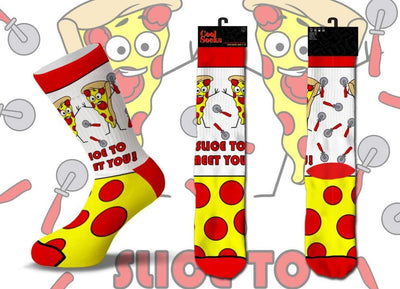 Slice to Meet You Pizza Socks - Premium Socks from Cool Socks - Just $9.95! Shop now at Pat's Monograms