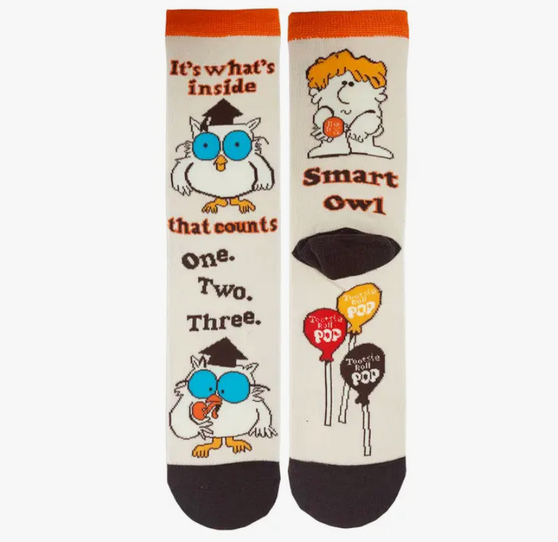 Smart Owl - Premium  from Oooh Yeah Socks/Sock It Up/Oooh Geez Slippers - Just $12.0! Shop now at Pat's Monograms