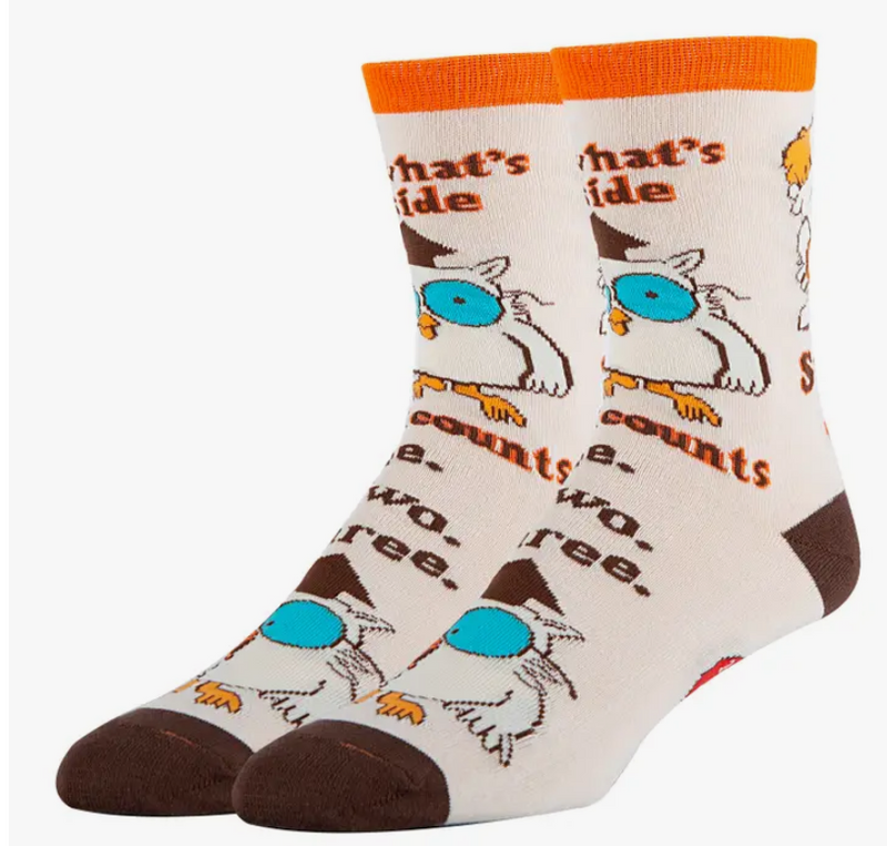 Smart Owl - Premium  from Oooh Yeah Socks/Sock It Up/Oooh Geez Slippers - Just $12.0! Shop now at Pat&