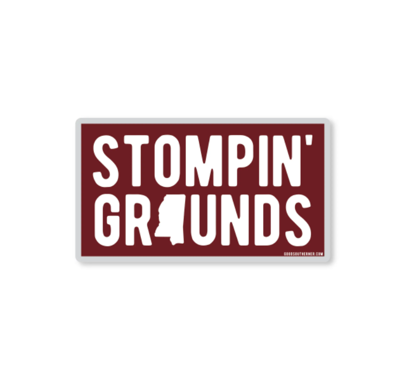 Stompin Grounds MS State - Sticker - Premium Decorative Stickers from Good Southerner - Just $4.0! Shop now at Pat's Monograms