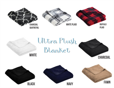 Ultra Plush Fleece Blanket - Premium  from Pat's Monograms - Just $20.00! Shop now at Pat's Monograms